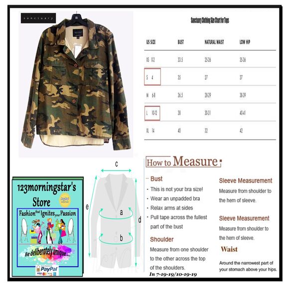 SANCTUARY NEW Skater RIP STOP CAMO Backtail Jacket M - Picture 11 of 11